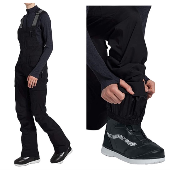 The North Face Women’s Freedom Bib Winter Ski Waterproof Black Pants - Picture 3 of 15